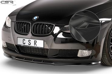 CSR Frontspoiler | Cup-Spoilerlippe mit ABE für BMW 3er E92 / E93 CSL013-C Carbon Look glänzend (keine Lackierung erforderlich)