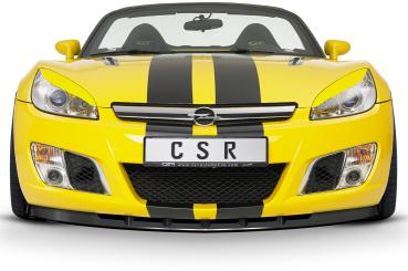 CSR Frontspoiler | Cup-Spoilerlippe mit ABE für Opel GT Roadster CSL022-C Carbon Look Hochglanz (keine Lackierung erforderlich)