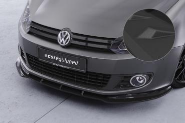 CSR Frontspoiler | Cup-Spoilerlippe mit ABE für VW Golf 6 CSL035-S schwarz matt strukturiert (keine Lackierung erforderlich)
