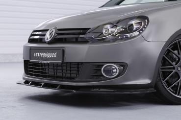 CSR Frontspoiler | Cup-Spoilerlippe mit ABE für VW Golf 6 CSL035-S schwarz matt strukturiert (keine Lackierung erforderlich)