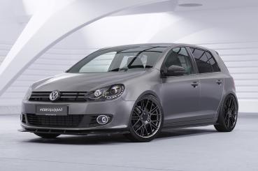 CSR Frontspoiler | Cup-Spoilerlippe mit ABE für VW Golf 6 CSL035-S schwarz matt strukturiert (keine Lackierung erforderlich)