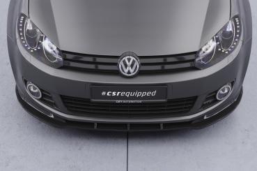 CSR Frontspoiler | Cup-Spoilerlippe mit ABE für VW Golf 6 CSL035-S schwarz matt strukturiert (keine Lackierung erforderlich)