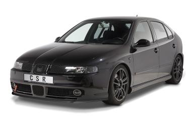 CSR Frontspoiler | Cup-Spoilerlippe mit ABE für Seat Leon 1 (1M) Cupra/Sport/FR CSL052-L schwarz matt (Lackierung erforderlich)