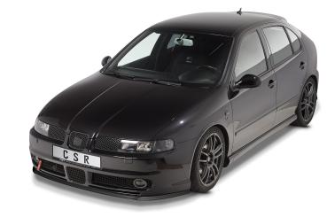 CSR Frontspoiler | Cup-Spoilerlippe mit ABE für Seat Leon 1 (1M) Cupra/Sport/FR CSL052-L schwarz matt (Lackierung erforderlich)