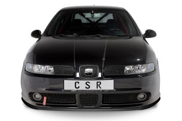 CSR Frontspoiler | Cup-Spoilerlippe mit ABE für Seat Leon 1 (1M) Cupra/Sport/FR CSL052-L schwarz matt (Lackierung erforderlich)