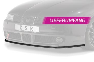 CSR Frontspoiler | Cup-Spoilerlippe mit ABE für Seat Leon 1 (1M) Cupra/Sport/FR CSL052-L schwarz matt (Lackierung erforderlich)