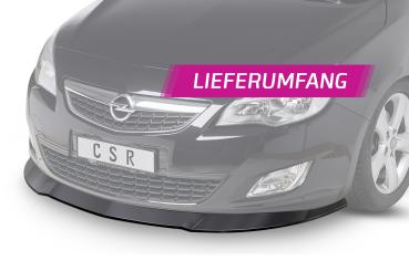 CSR Frontspoiler | Cup-Spoilerlippe mit ABE für Opel Astra J CSL064-L schwarz matt (Lackierung erforderlich)
