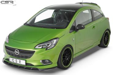 CSR Frontspoiler | Cup-Spoilerlippe mit ABE für Opel Corsa E OPC-Line CSR-CSL154-L schwarz matt (Lackierung erforderlich)