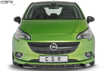 CSR Frontspoiler | Cup-Spoilerlippe mit ABE für Opel Corsa E OPC-Line CSR-CSL154-L schwarz matt (Lackierung erforderlich)