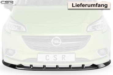CSR Frontspoiler | Cup-Spoilerlippe mit ABE für Opel Corsa E OPC-Line CSR-CSL154-L schwarz matt (Lackierung erforderlich)
