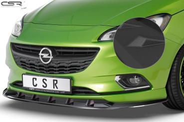 CSR Frontspoiler | Cup-Spoilerlippe mit ABE für Opel Corsa E OPC-Line CSR-CSL154-S schwarz matt strukturiert (keine Lackierung erforderlich)