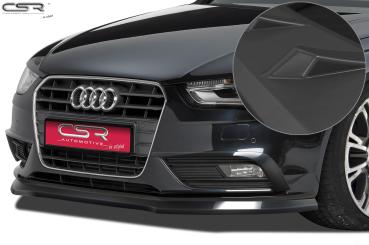 CSR Frontspoiler | Cup-Spoilerlippe mit ABE für Audi A4 B8 CSL176-L Lackierung erforderlich (schwarz matt)