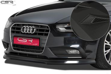 CSR Frontspoiler | Cup-Spoilerlippe mit ABE für Audi A4 B8 CSL176-M Carbon Look matt strukturiert (keine Lackierung erforderlich)