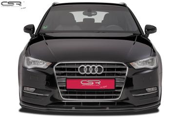 CSR Frontspoiler | Cup-Spoilerlippe mit ABE für Audi A3 8V CSL179-G Glossy schwarz Hochglanz (keine Lackierung erforderlich)
