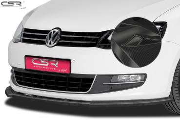 CSR Frontspoiler | Cup-Spoilerlippe mit ABE für VW Sharan II CSL184-C Carbon Look Hochglanz (keine Lackierung erforderlich)