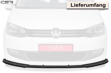CSR Frontspoiler | Cup-Spoilerlippe mit ABE für VW Sharan II CSL184-C Carbon Look Hochglanz (keine Lackierung erforderlich)