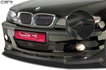 CSR Frontspoiler | Cup-Spoilerlippe mit ABE für BMW 3er E46 CSL185-G Glossy schwarz glänzend (keine Lackierung erforderlich)