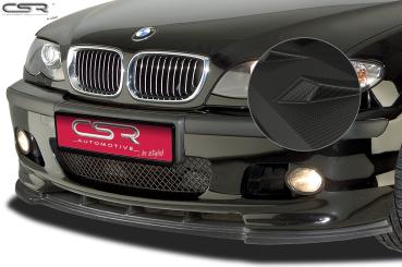 CSR Frontspoiler | Cup-Spoilerlippe mit ABE für BMW 3er E46 CSL185-M Carbon Look matt strukturiert (keine Lackierung erforderlich)