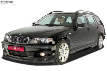 CSR Frontspoiler | Cup-Spoilerlippe mit ABE für BMW 3er E46 CSL185-C Carbon Look glänzend (keine Lackierung erforderlich)