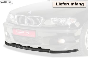 CSR Frontspoiler | Cup-Spoilerlippe mit ABE für BMW 3er E46 CSL185-C Carbon Look glänzend (keine Lackierung erforderlich)