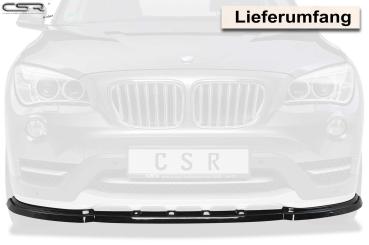 CSR Frontspoiler | Cup-Spoilerlippe mit ABE für BMW X1 E84 CSL197-L schwarz matt (Lackierung erforderlich)