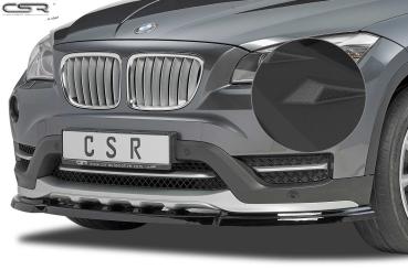 CSR Frontspoiler | Cup-Spoilerlippe mit ABE für BMW X1 E84 CSL197-S schwarz matt strukturiert (keine Lackierung erforderlich)