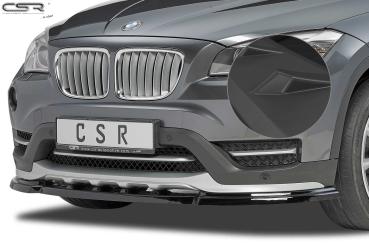CSR Frontspoiler | Cup-Spoilerlippe mit ABE für BMW X1 E84 CSL197-L schwarz matt (Lackierung erforderlich)