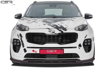 CSR Frontspoiler | Cup-Spoilerlippe mit ABE für Kia Sportage QL CSL200-L Lackierung erforderlich (schwarz matt)
