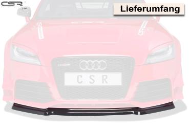 CSR Frontspoiler | Cup-Spoilerlippe mit ABE für Audi TT RS 8J CSL226-G Glossy schwarz Hochglanz (keine Lackierung erforderlich)