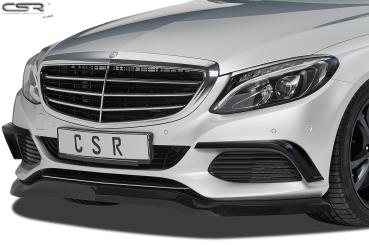 CSR Frontspoiler | Cup-Spoilerlippe mit ABE für Mercedes-Benz C-Klasse 205 CSL227-G Glossy schwarz Hochglanz (keine Lackierung erforderlich)