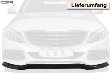 CSR Frontspoiler | Cup-Spoilerlippe mit ABE für Mercedes-Benz C-Klasse 205 CSL227-L schwarz matt (Lackierung erforderlich)