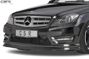 CSR Frontspoiler | Cup-Spoilerlippe mit ABE für Mercedes-Benz C-Klasse 204 AMG-Line CSL308-S schwarz matt strukturiert (keine Lackierung erforderlich)