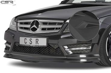 CSR Frontspoiler | Cup-Spoilerlippe mit ABE für Mercedes-Benz C-Klasse 204 CSL308-L schwarz matt (Lackierung erforderlich)