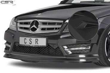CSR Frontspoiler | Cup-Spoilerlippe mit ABE für Mercedes-Benz C-Klasse 204 CSL308-M Carbon Look matt strukturiert (keine Lackierung erforderlich)
