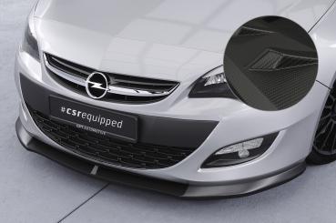 CSR Frontspoiler | Cup-Spoilerlippe mit ABE für Opel Astra J CSL311-M Carbon Look matt strukturiert (keine Lackierung erforderlich)