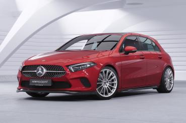 CSR Frontspoiler | Cup-Spoilerlippe mit ABE für Mercedes-Benz A-Klasse W177 CSL312-M Carbon Look matt strukturiert (keine Lackierung erforderlich)