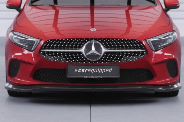 CSR Frontspoiler | Cup-Spoilerlippe mit ABE für Mercedes-Benz A-Klasse W177 CSL312-M Carbon Look matt strukturiert (keine Lackierung erforderlich)