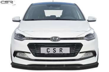CSR Frontspoiler | Cup-Spoilerlippe mit ABE für Hyundai I20 GB CSL313-L schwarz matt (Lackierung erforderlich)