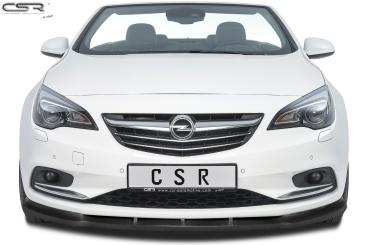CSR Frontspoiler | Cup-Spoilerlippe mit ABE für Opel Cascada CSL314-M Carbon Look matt strukturiert (keine Lackierung erforderlich)
