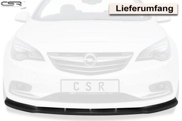 CSR Frontspoiler | Cup-Spoilerlippe mit ABE für Opel Cascada CSL314-M Carbon Look matt strukturiert (keine Lackierung erforderlich)