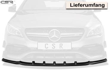CSR Frontspoiler | Cup-Spoilerlippe mit ABE für Mercedes-Benz CLA 45 AMG / A 45 AMG CSL315-M Carbon Look matt strukturiert (keine Lackierung erforderlich)