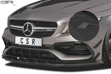 CSR Frontspoiler | Cup-Spoilerlippe mit ABE für Mercedes-Benz CLA 45 AMG / A 45 AMG CSL315-S Strukturiert schwarz matt (keine Lackierung erforderlich)