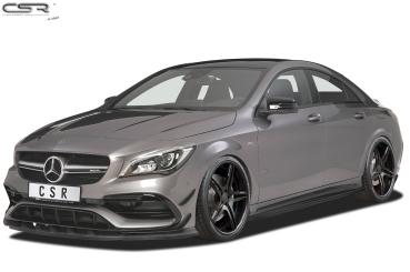 CSR Frontspoiler | Cup-Spoilerlippe mit ABE für Mercedes-Benz CLA 45 AMG / A 45 AMG CSL315-S Strukturiert schwarz matt (keine Lackierung erforderlich)