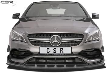 CSR Frontspoiler | Cup-Spoilerlippe mit ABE für Mercedes-Benz CLA 45 AMG / A 45 AMG CSL315-S Strukturiert schwarz matt (keine Lackierung erforderlich)