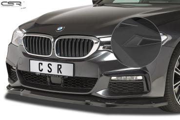 CSR Frontspoiler | Cup-Spoilerlippe mit ABE für BMW 5er G30/G31 M-Paket CSL316-L schwarz matt (Lackierung erforderlich)