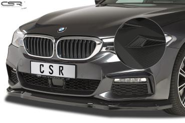 CSR Frontspoiler | Cup-Spoilerlippe mit ABE für BMW 5er G30/G31 M-Paket CSL316-M Carbon Look matt strukturiert (keine Lackierung erforderlich)