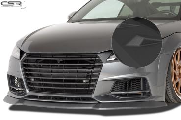 CSR Frontspoiler | Cup-Spoilerlippe mit ABE für Audi TTS FV/8S CSL320-S schwarz matt strukturiert (keine Lackierung erforderlich)