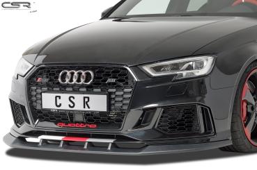CSR Frontspoiler | Cup-Spoilerlippe mit ABE für Audi RS3 8V CSL322-S schwarz matt strukturiert (keine Lackierung erforderlich)
