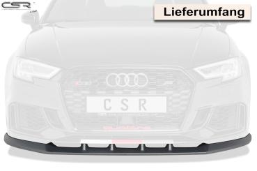 CSR Frontspoiler | Cup-Spoilerlippe mit ABE für Audi RS3 8V CSL322-M Carbon Look matt strukturiert (keine Lackierung erforderlich)