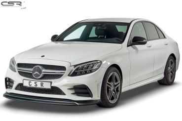 CSR Frontspoiler | Cup-Spoilerlippe mit ABE für Mercedes-Benz C43 AMG 205 CSL323-G Glossy schwarz Hochglanz (keine Lackierung erforderlich)